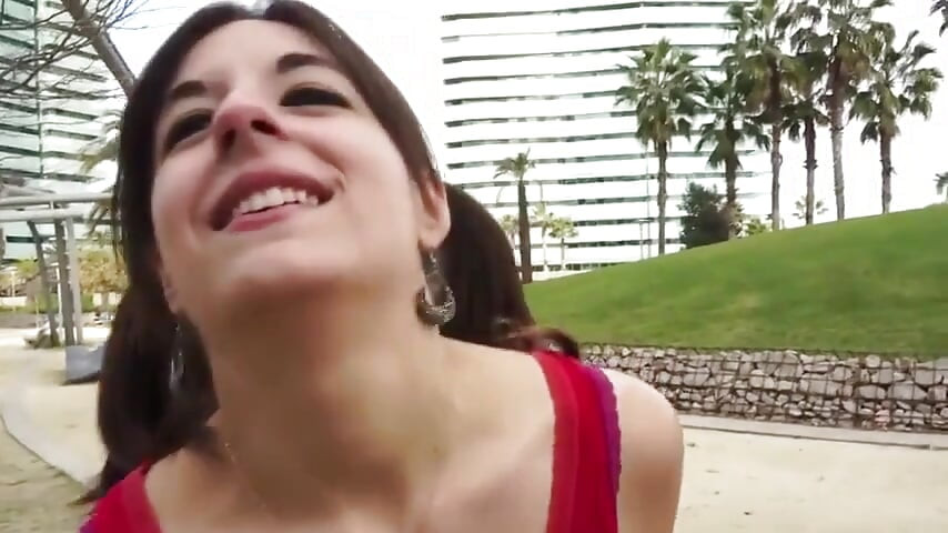 Cute teen loves eating cum