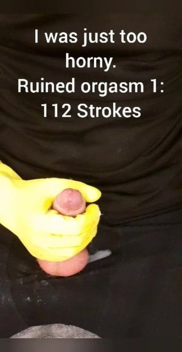 1000 Strokes Challenge. Day 2. Edging and ruined Orgasms
