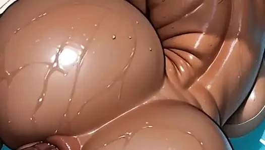 Arab Woman in a Very Hot Orgy with Several Me