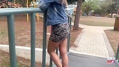 Naughty Wife Get Hot After Taking a Walk in the Park