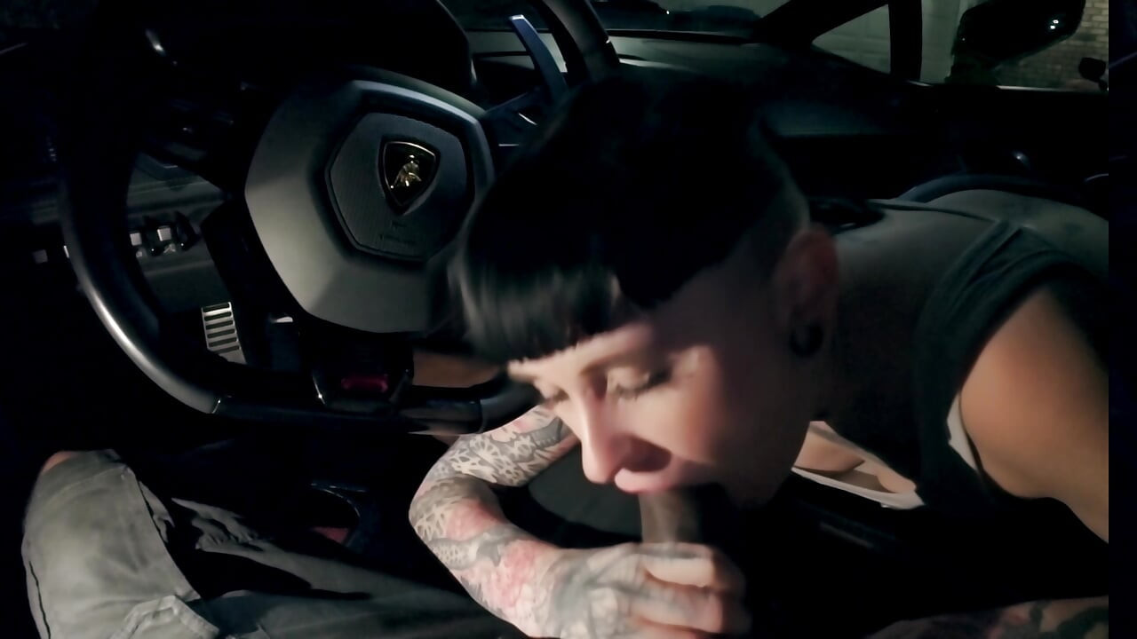 Blow Job in the Lamborghini