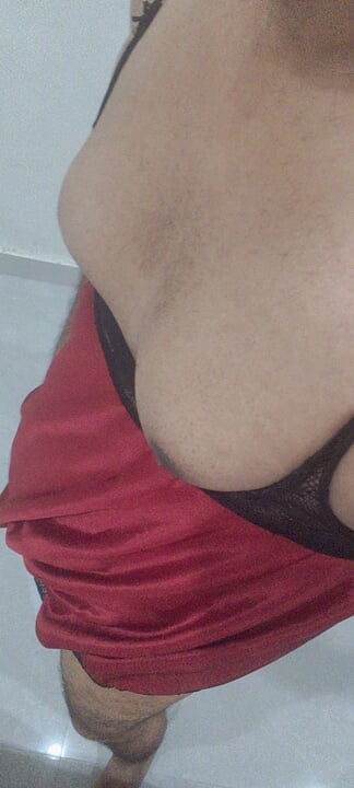 Crossdresser Femboy Enjoying Alone Big Black Dildo and Anal Fist