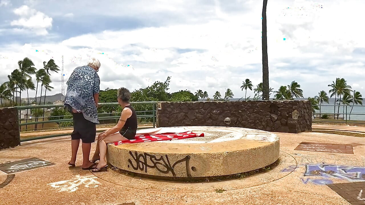 We Found a Large Round Stone Sundial (altar) at the Top of a Hill in a Park