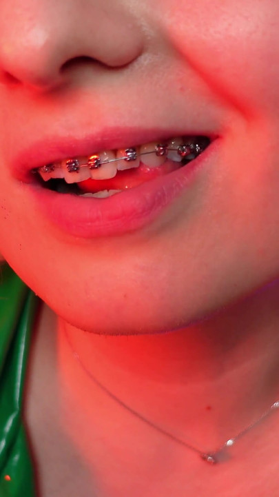 ASMR slowly lipstick tease
