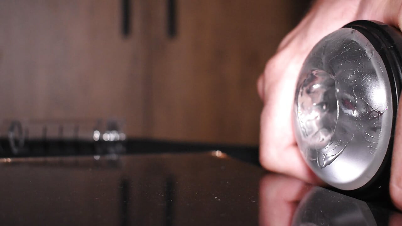 ASMR FLESLIGHT FUCK AND CUMSHOT IN DOSE WITH 6 ML TASTY SPERM