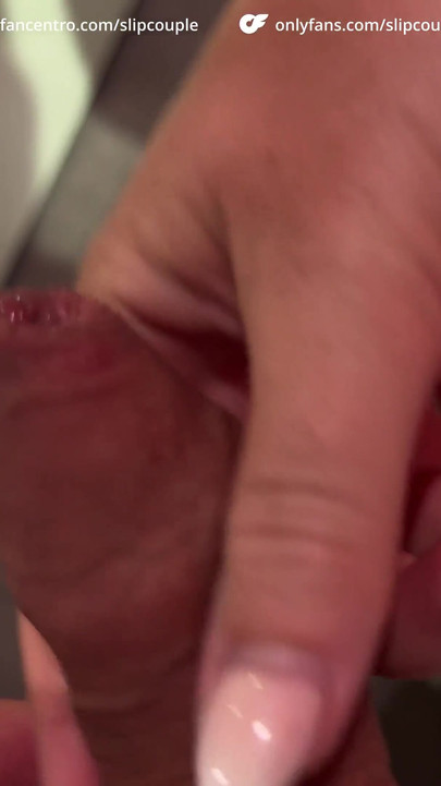 Powerful moment from "I found a Perfect Cock in the furniture Store - Risky Handjob and Doggy :P"