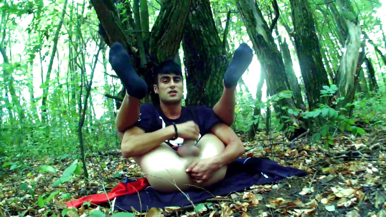Legs Over Head Fingering and Jerking with Visible Anal Contractions