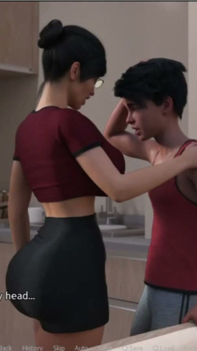 Walkthrough 3D game: student caresses the of a very beautiful woman with his tongue | Clip 1