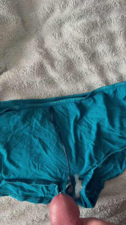 Cum on wife’s panties 2
