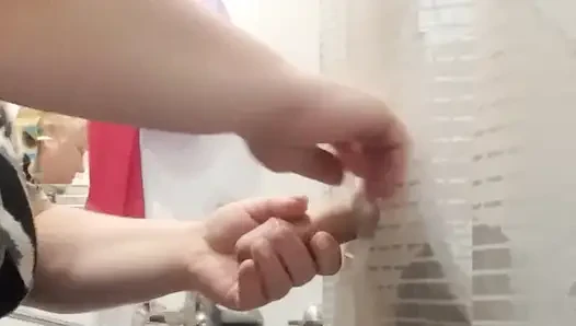 Stepmom sucked a dick to a friend thinking that I was behind the screen
