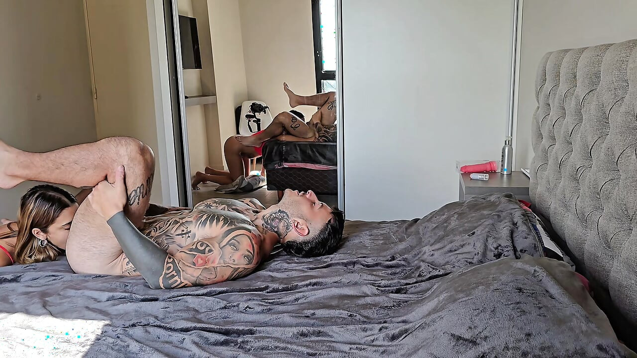 Behind the Scenes! Amateur Couple Have Sex in the Morning. Double Penetration