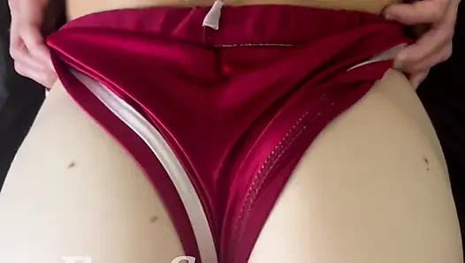 POV Assjob mit sexy shorts, abspritzen zierliche PAWG eva summers