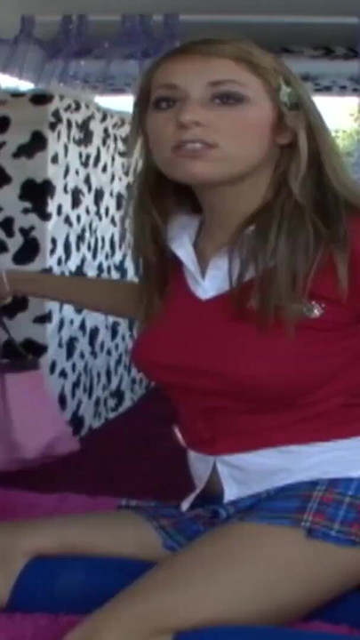 Skinny blonde Teen student with small natural tits picked up for car sex | Clip 2