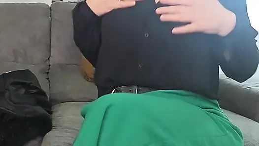 I'm Playing the Little Slut with My Dildo, Pushing It Deep Into My Pussy