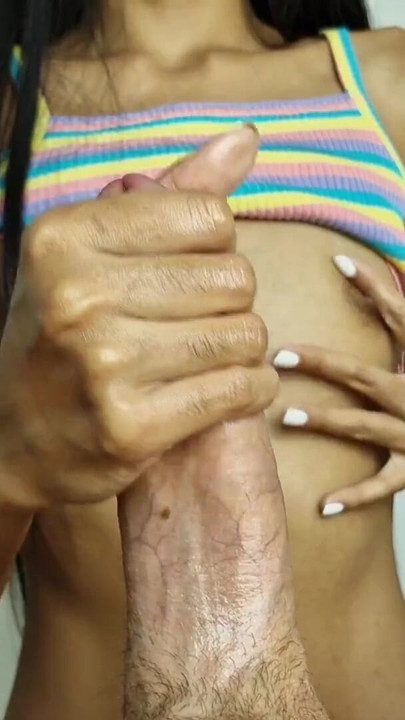 SO MUCH PRECUM! SLOW EDGING HANDJOB WITH SEXY ASIAN ROOMMATE! | Clip 1