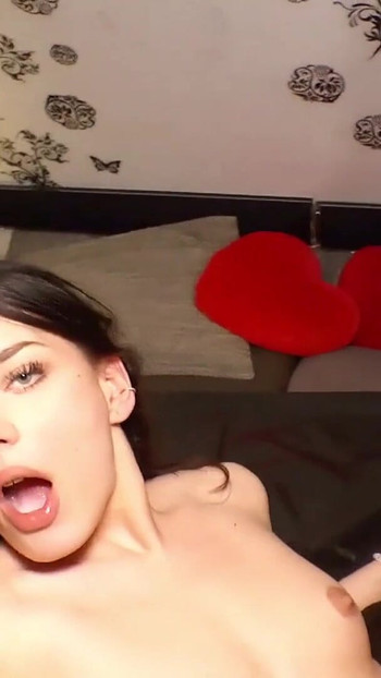 Emotional moment from "German Tiny Sub Lisa and Mira Cuckolding at Creampie Gangbang"