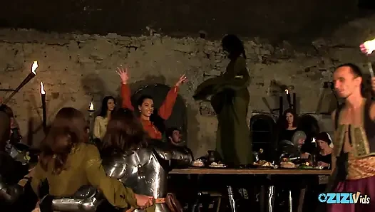 Medieval fairs are a great place for busty maidens to show off their blo...