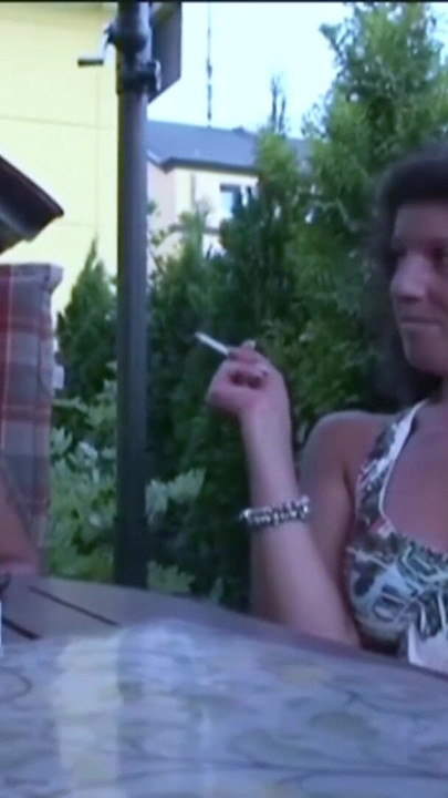 Stunning moment from "Two German MILFs Seduce Young Neigbour to Threesome Sex"