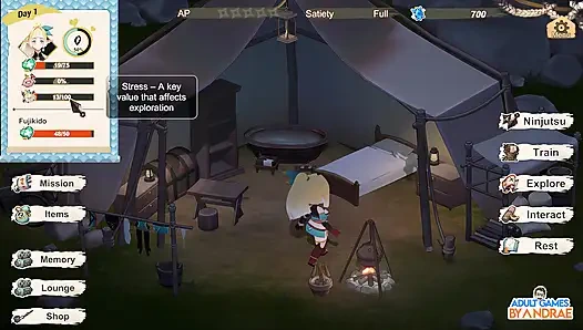 Kaç, elf ninjam! 3 boyutlu oyun bölüm 2 - Lizet'in eğitimi ve keşfi başlıyor