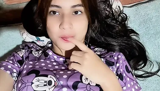 Colombian woman makes video call with her stepfather