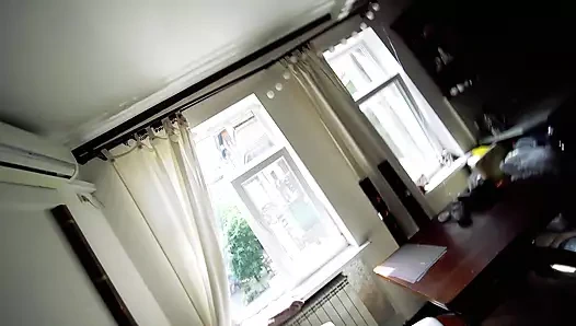 Lustful baby caught her stepbro jerking off and seduced him (POV)