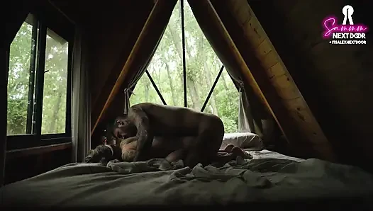 Intimer analsex in einer hütte mit einer perfekten zierlichen blondine