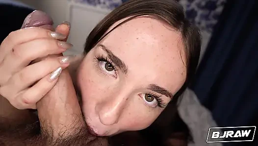 BJRAW Newcomer Tess Thompson gets plastered in cum