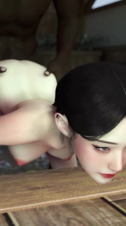 3D 饥渴的荡妇韩国女郎被大黑屌干