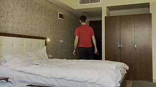 Hot Dude Invited Cute Twink to His Hotel Room and Fucked Him Hard Cumming on His Baby Face