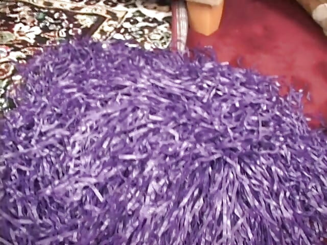 Horny dude fingers hot cheerleader's cunt while she blows him