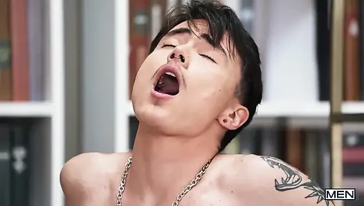 Men - Jizzed in the Library