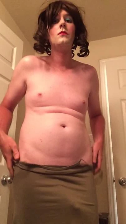 Cross dresser slut teasing