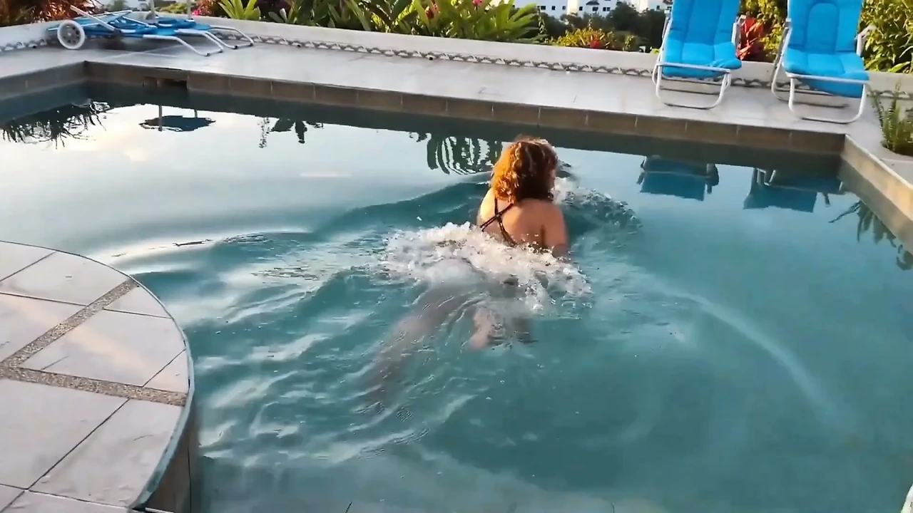 On the Beach, My Beautiful Stepmother Shows off Her Tits in Public, and I Jerk off When She Shows Me Her Hairy Pussy.