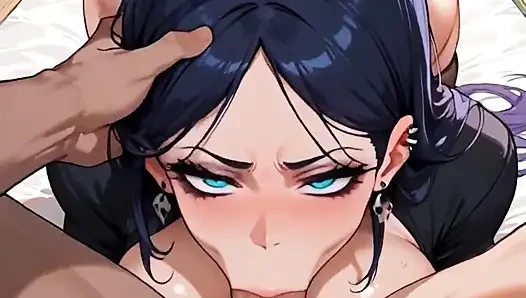 Anime ai eski kız arkadaşım beni gırtlağına kadar sokmam için evine davet ediyor