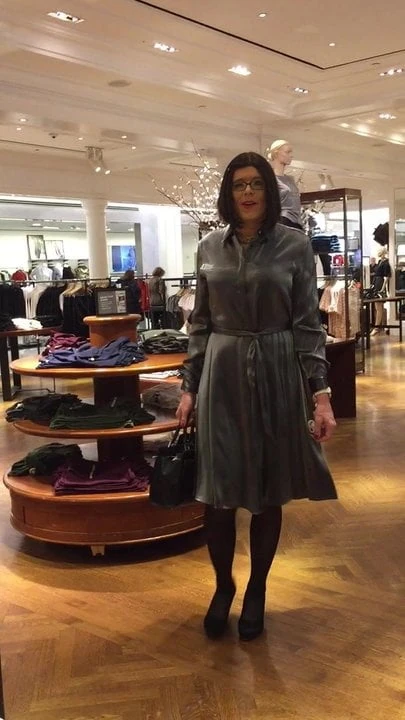 nice satin dress, Calvin Klein