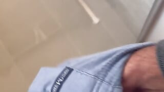 Short Bathroom Cumshot