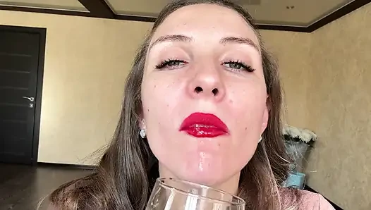 Uvula spucke nahaufnahme pOV