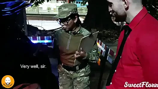 A Big-assed Traffic Officer Searches My Trunk, and I Break His Pussy and Cum on His Face Twice. Pelaconbarba Ft. Sweetflorr
