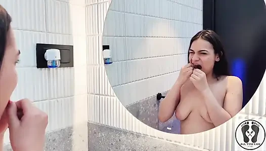 4k Zahn-hygienist routine mundfetisch nahaufnahmen nackt