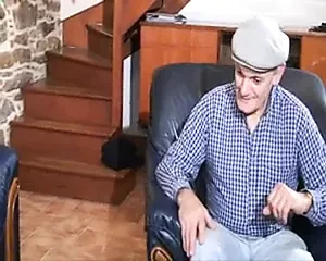 French Slut A41 babe maid old man threesome
