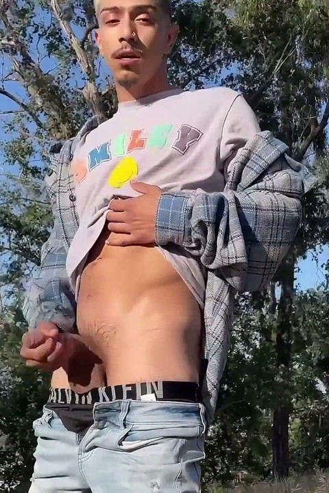 Skinny Twink Jerks off Blows Huge Load Public Caught