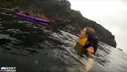 Open Water Kayak Disaster for Non Swimmer - Saved by Lifejacket