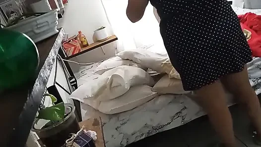 Mature MILF Cleaning Her Room 1