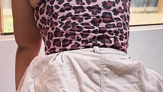 He Loves Jumping on My Cock While Everyone Walks by the Window