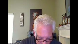 grandpa cum on webcam