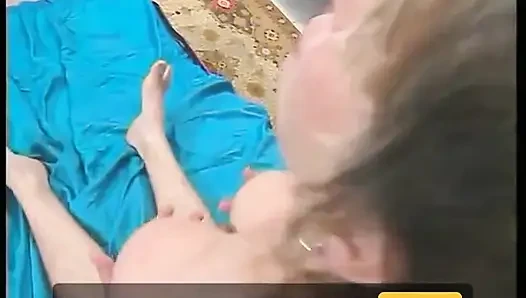 Blonde mature slut with big natural tits gets her hairy cooch slammed hard