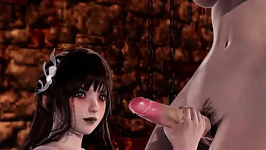 Animasi 3d - gadis dengan penis besar disodok oleh dua nyonyanya peran bdsm + 18 hentai 3d