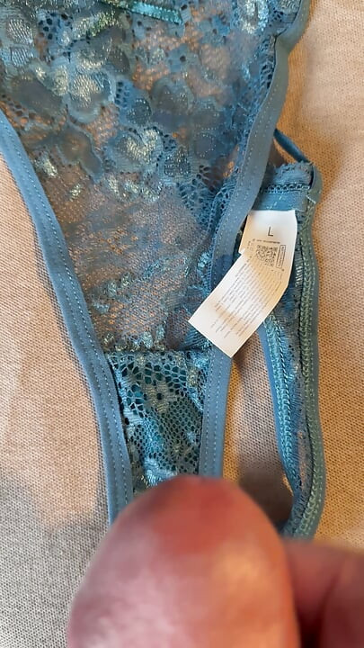 Cum on wife’s panties 60