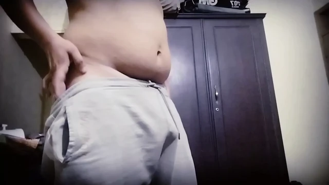Alone boy can't control for masturbating