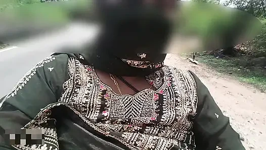 Bike Ride Boobs showing in public road and risk big natural boobs